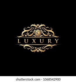 Luxury C Letter Logo Stock Vector (Royalty Free) 1068542900 | Shutterstock