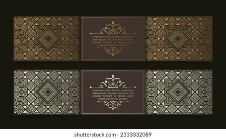 Luxury calligraphy ornament frame line design