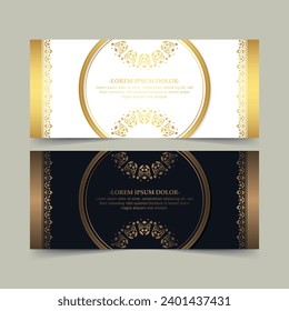 Luxury calligraphy ornament frame line design