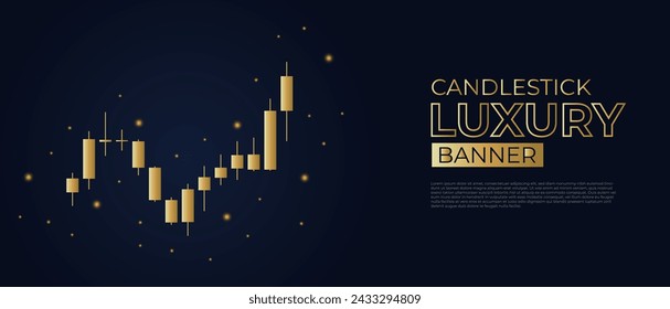 Luxus Kerzenständer Muster mit Lichtern in dunkelblauem Hintergrund 