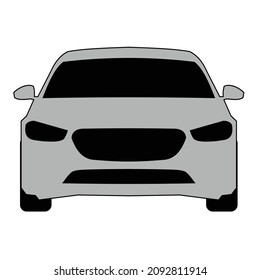 luxury car front veiw vector design