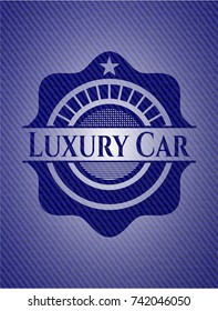 Luxury Car with jean texture