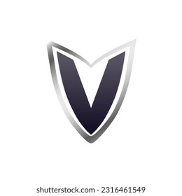 luxury car letter V automotive logo vector illustration template design