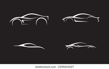 luxury car logo black background