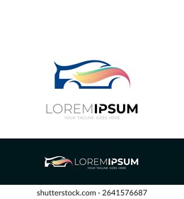 luxury car logo with high speed, luxury car wash logo
