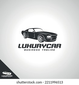 Plantilla de logotipo de coche de lujo.