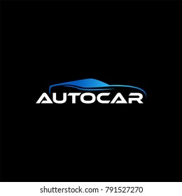 Luxury Car logo template. Premium silhouette car vector illustration