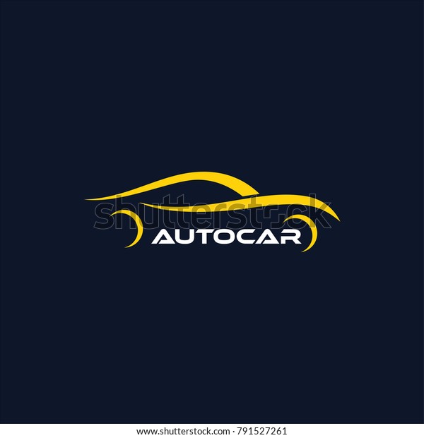 Luxury Car logo template. Premium silhouette\
car vector illustration