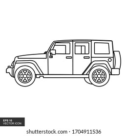 701 Jeep outline Images, Stock Photos & Vectors | Shutterstock