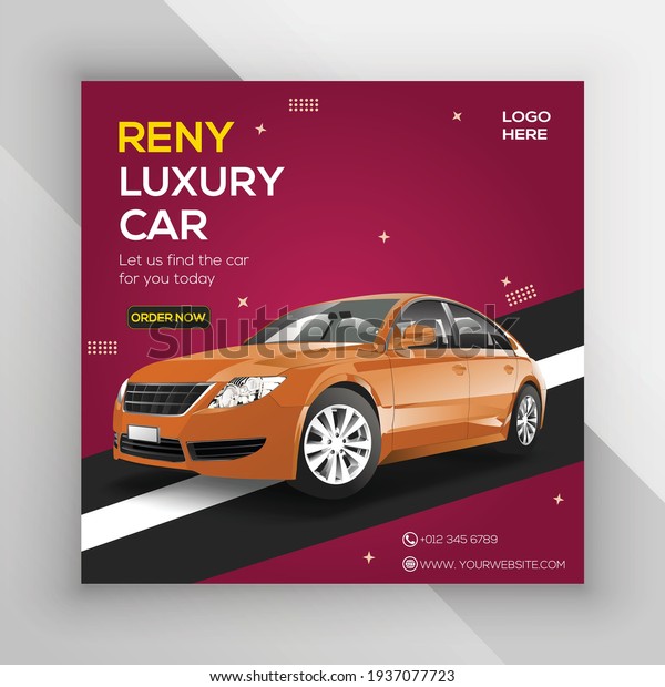 Luxury car
sale social media post banner
template.