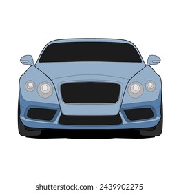 Luxus-Auto Vektor-Illustration auf weißem Hintergrund