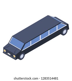 Luxury Car, Vehicle isometric vector icon.