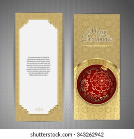 Luxury card with Christmas ball. Vector illustration