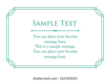 Luxury card design. Antique decorative design. Elegant edge pattern.
