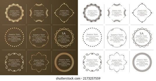 Luxury card design. Antique decorative design. Elegant edge pattern.