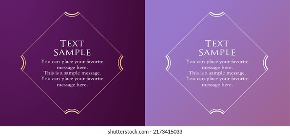 Luxury card design. Antique decorative design. Elegant edge pattern.
