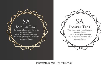 Luxury card design. Antique decorative design. Elegant edge pattern.
