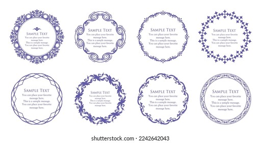 Luxury card design. Antique decorative design. Elegant edge pattern.