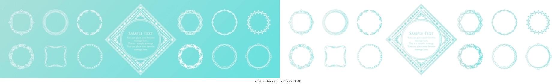 Luxury card design. Antique decorative design. Elegant edge pattern.