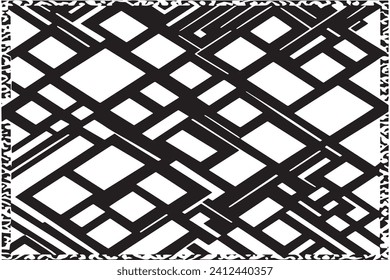 luxury carpet black traced texture on white background, vector illustration background texture