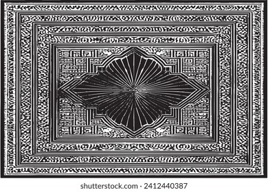 luxuriöser Teppichboden, schwarz hinterlegte Textur auf weißem Hintergrund, Vektorgrafik-Hintergrund