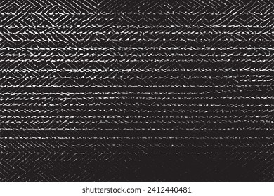 luxury carpet black traced texture on white background, vector illustration background texture