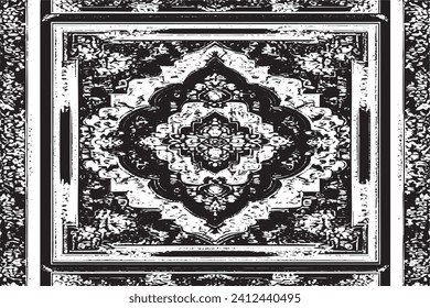 textura traza traza negra de alfombra de lujo sobre fondo blanco, textura de fondo de ilustración vectorial