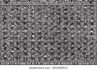 luxury carpet black traced texture on white background, vector illustration background texture