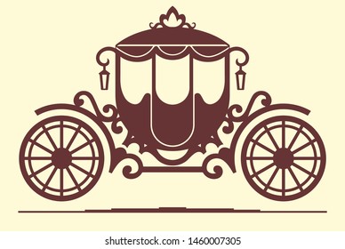 Luxury Carriage Vector ( antique wagon )