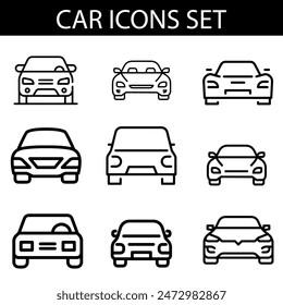 luxury cars icon or logo isolated sign symbol vector illustration - Collection of high quality black style vector icons