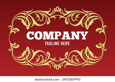 Luxury carved background designs for various company brand label needs
