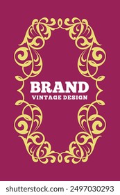 Luxury carved background designs for various company brand label needs