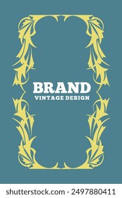 Luxury carved background designs for various company brand label needs