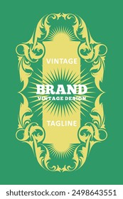 Luxury carved background designs for various company brand label needs