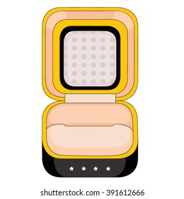 luxury case for rings vector illustration