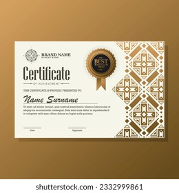Luxury certificate best award diploma