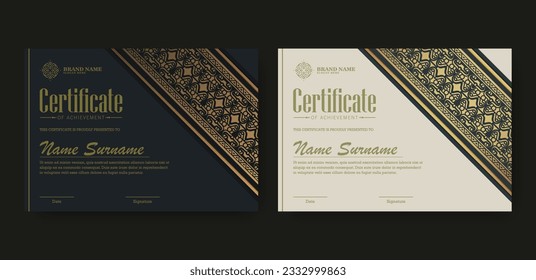 Luxury certificate best award diploma