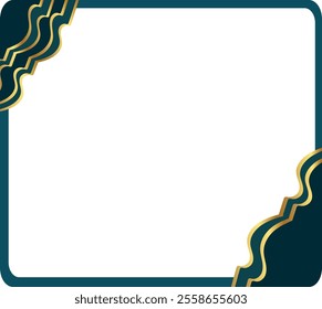 luxury certificate border for diploma, document