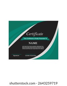 Luxury certificate design template layout
