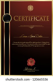 Luxury certificate template