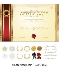 Luxury certificate template