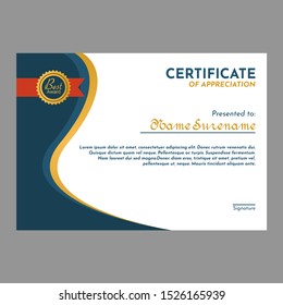 luxury certificate template vektor, certificate of appreciation eps 10