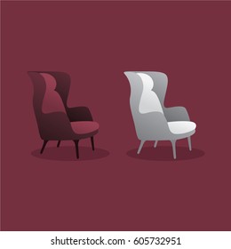 Luxury Chair vector design. Chair icon.