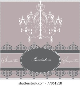 Luxury chandelier background