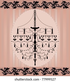 Luxury chandelier background