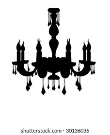 luxury chandelier - vector