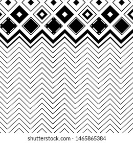Luxury Chevron Pattern Repeating. Monochrome Vector Illustration