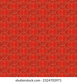 Luxury chinese circle seamless pattern. Traditional asian motif. Geometric minimalist oriental wallpaper. Vector illustration.