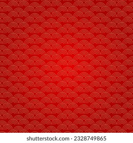 Luxury chinese cloud seamless pattern. Traditional asian motif. Geometric minimalist oriental wallpaper. Vector illustration.
