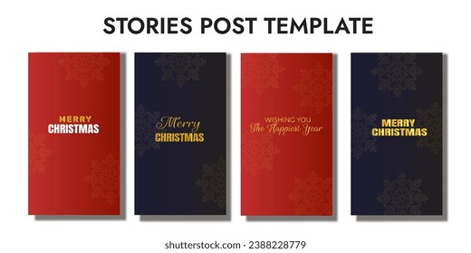 luxury christmas background, Flat stories template, chirstmas greeting illustration, stories collection for christmas editable template, greeting card stories template, portrait Christmas background,